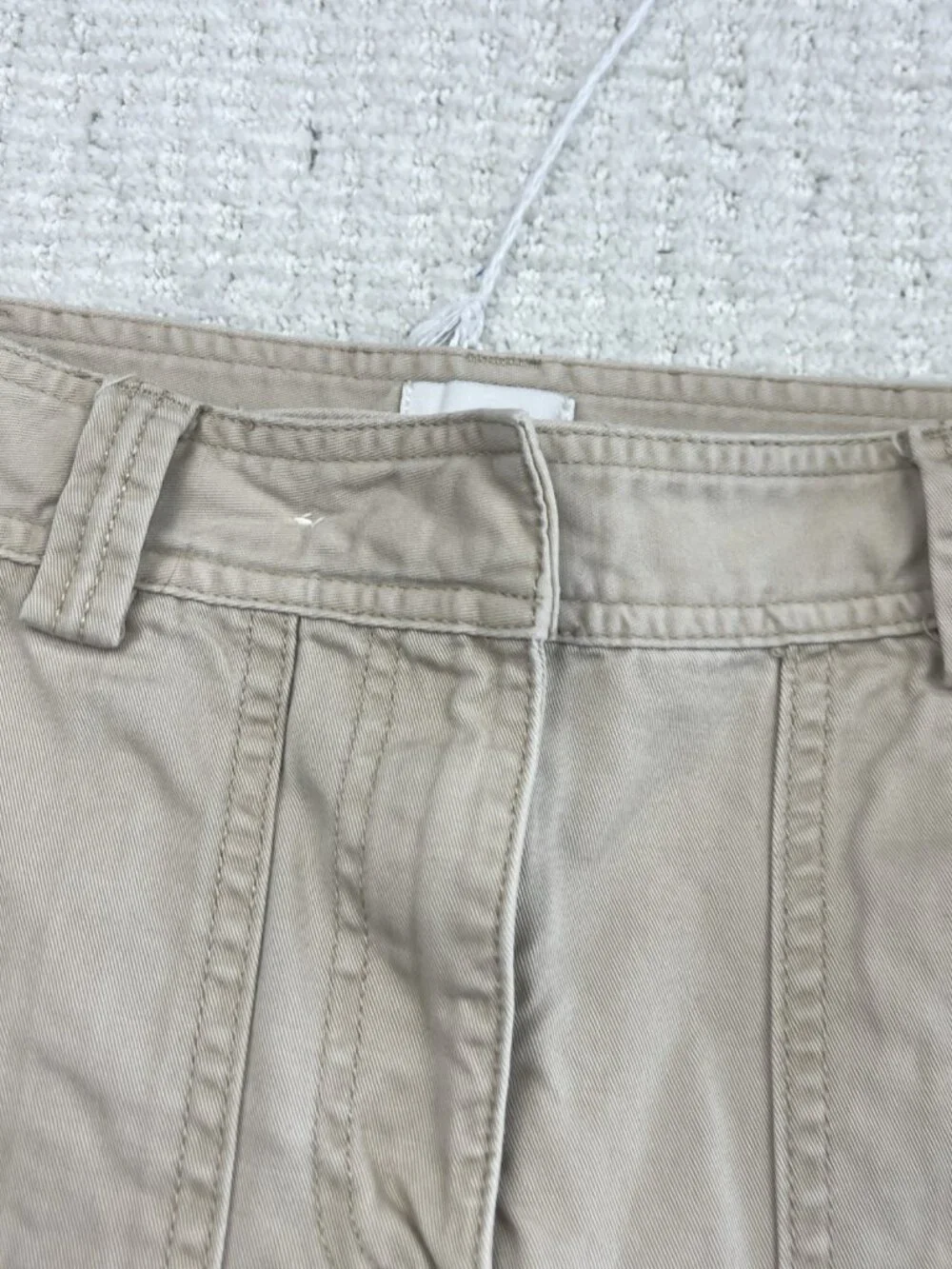 Aritzia Sunday Best Beige New Oscar Carpenter Wide Leg Cargo Pants Womens 2 - Picture 4 of 10